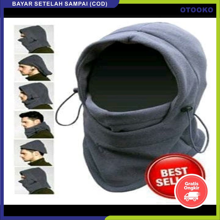 Baff Buff Masker Balaclava Bandana Kupluk Topi Helm Polar 6 in 1 Full Face Murah