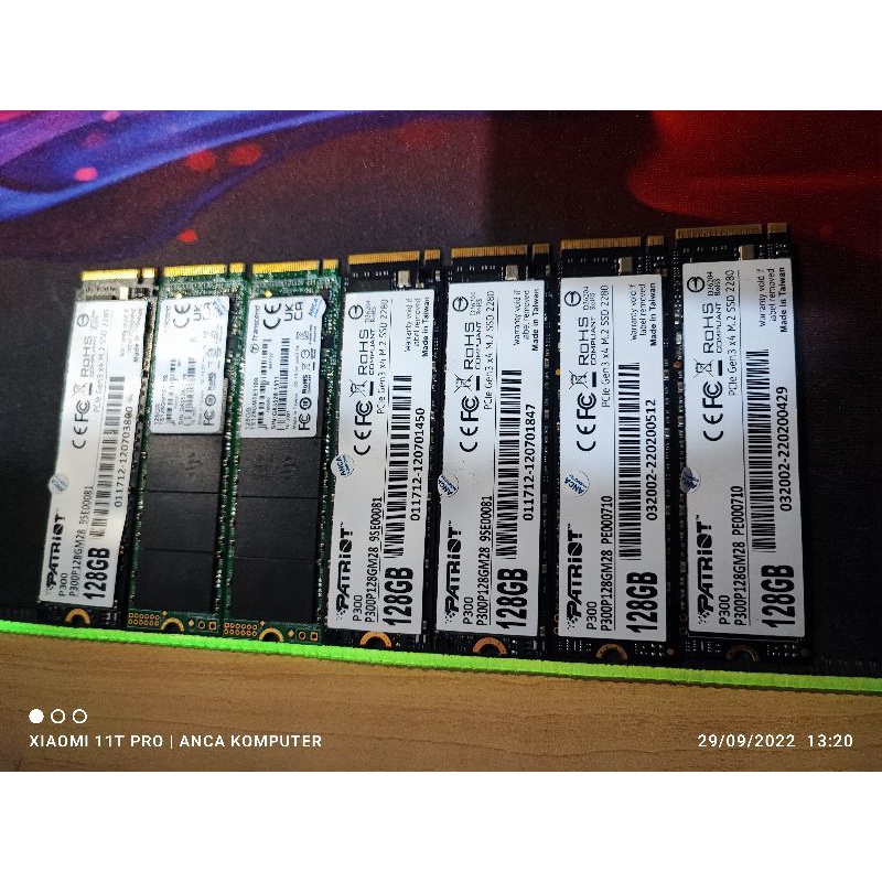 NVME M2 PATRIOT 128GB