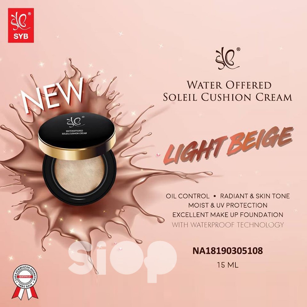 SYB Soleil Cushion Cream GIRLSNEED77 Alas Bedak Fondation