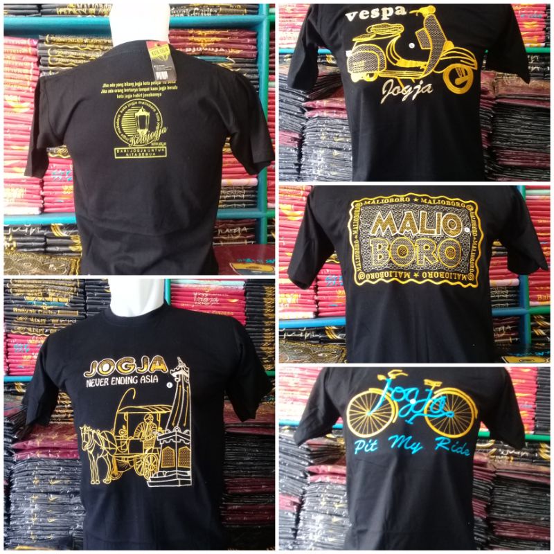 KAOS BORDIR XXL/XXXL merek KOTA JOGJA T-SHIRT KAOS MALIOBORO JOGJA terbaru terlaris