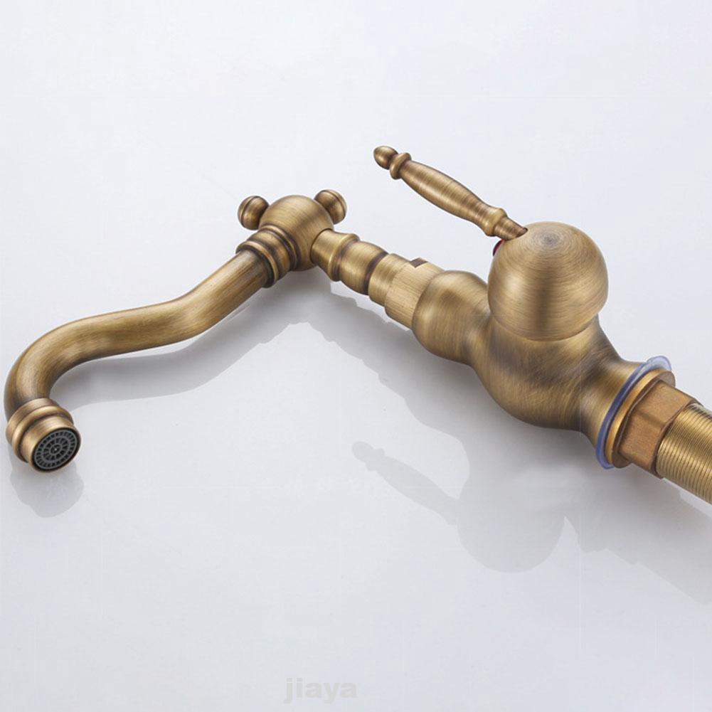 Antique Brass Solid Home Easy Install Kitchen Faucet Shopee Indonesia