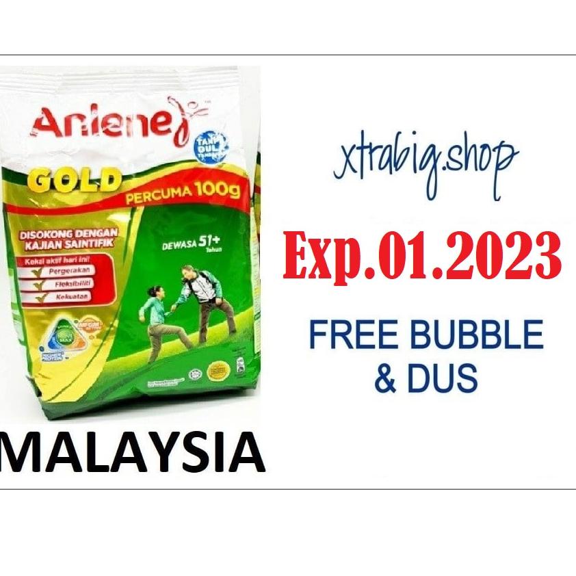 

Anlene Gold 1 kg Original Dewasa 51+ 1000gr 5X Kemasan Import Malaysia Asli 51 plus ➫ (Terbaru)