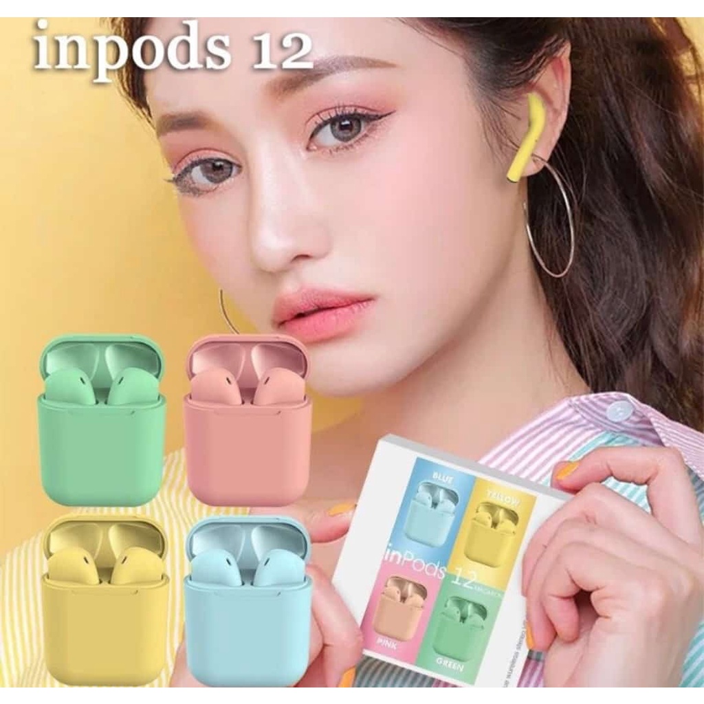 EARPHONE  TWS MACARON I12