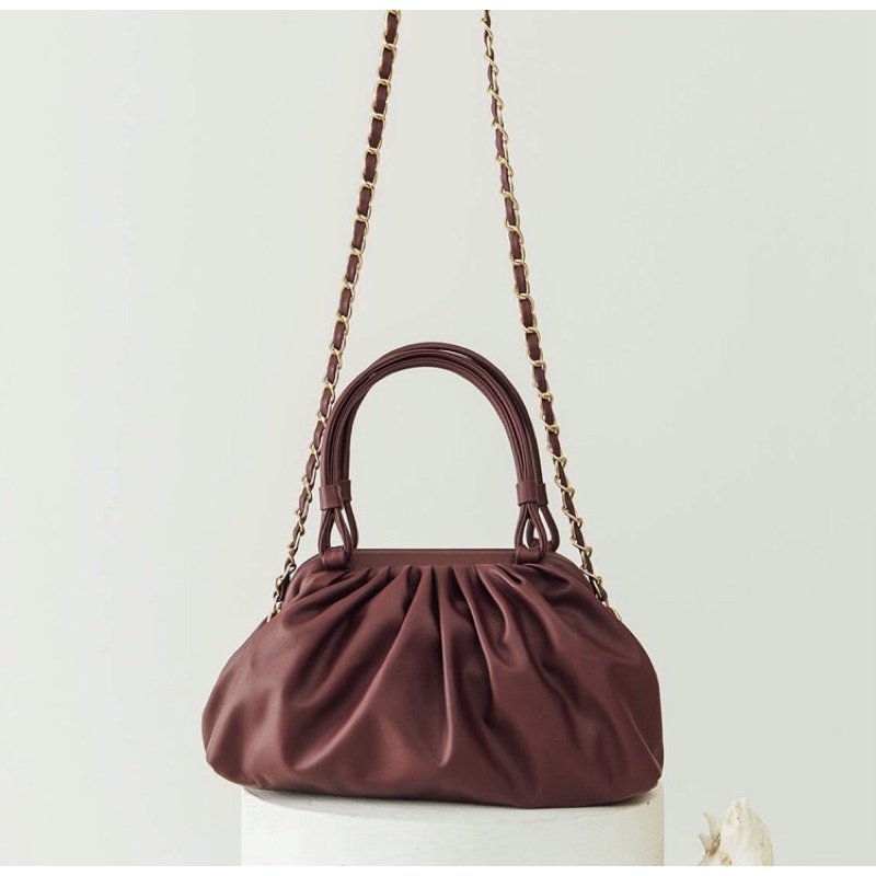 Tas Wanita Flap Bag New Eloise Maroon Merche
