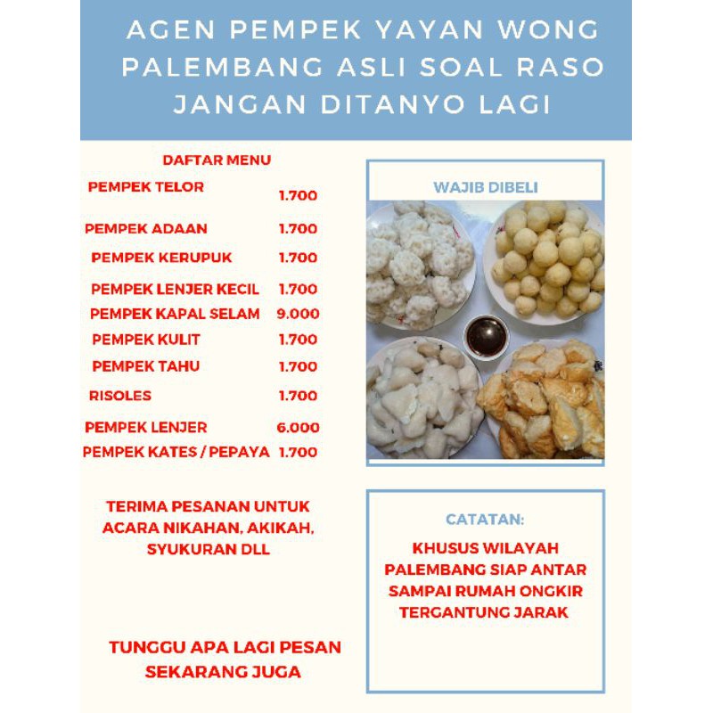 

pempek ikan asli Palembang