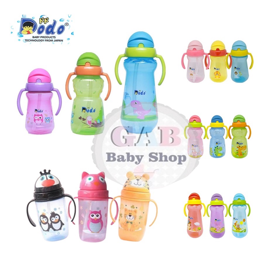 Botol Minum Anak Sedotan Dodo / Botol Minum Training Cup Dodo Animal Karakter 350ml