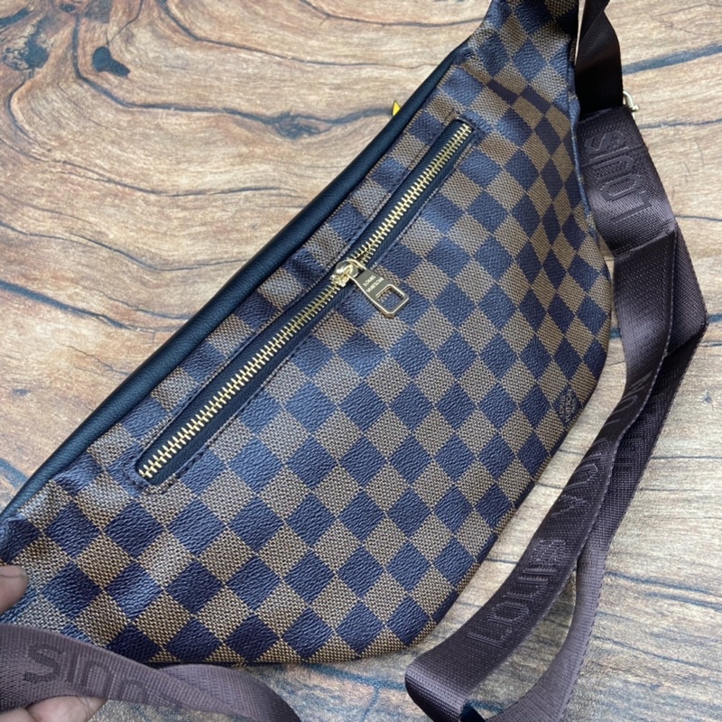 Waistbag louis Vuitton import waist bag lv pria dan wanita tas selempang lv