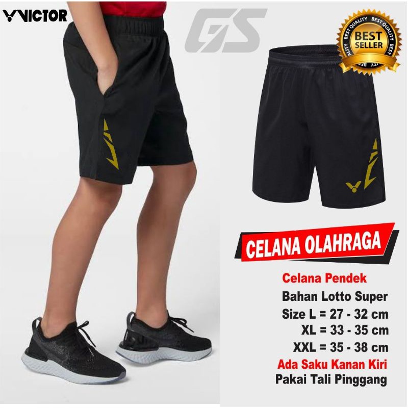 ⭐⭐⭐⭐⭐Celana pendek pria olahraga badminton logo VICTOR