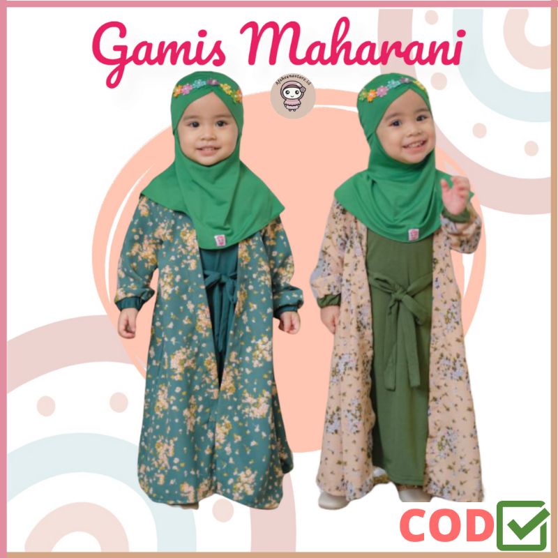 Afsheenastore Gamis Maharani By Almahyra Kids / Ready XS