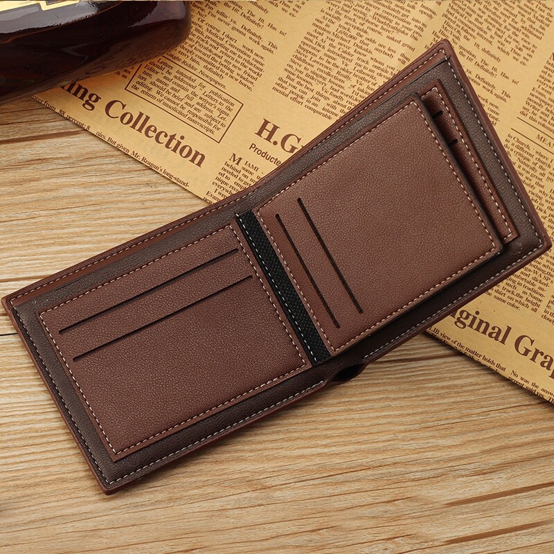 ( GS ) DOMPET LIPAT / DOMPET PRIA KULIT SINTETIS ELEGAN