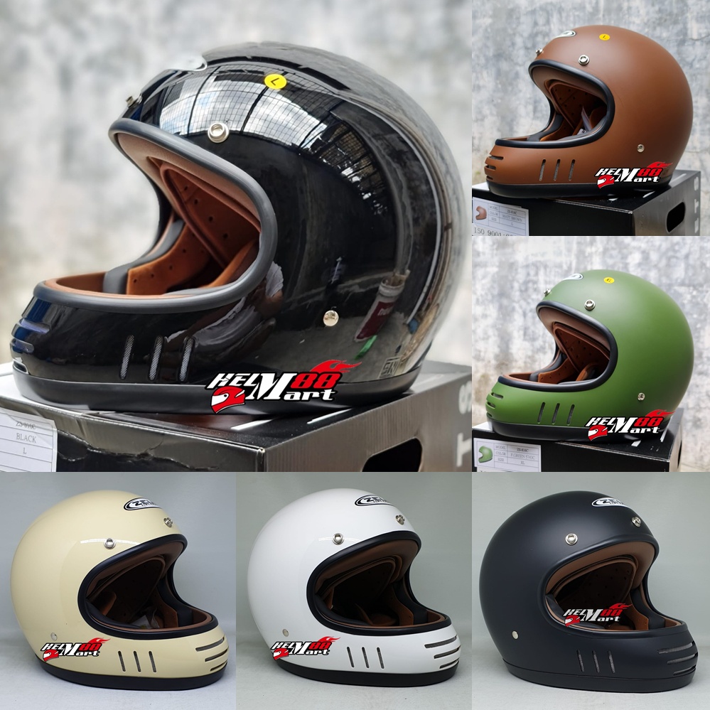 Helm Zeus 816C Cafe Racer Zeus ZS-816C Helm Vintage ZS 816 C ZEUS CAKIL