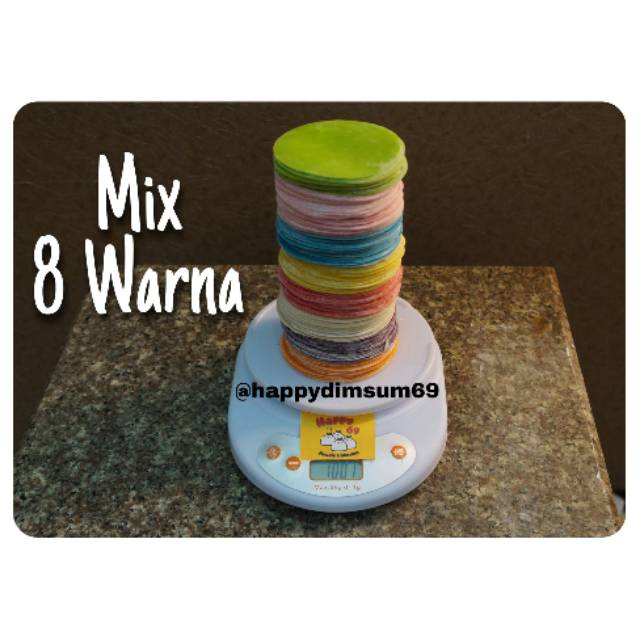 

Kulit Dimsum Pelangi Mix 8 Warna
