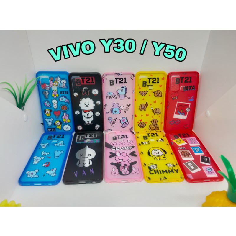 SOFTCASE VIVO Y30 Y50 BT21 BTS KARAKTER