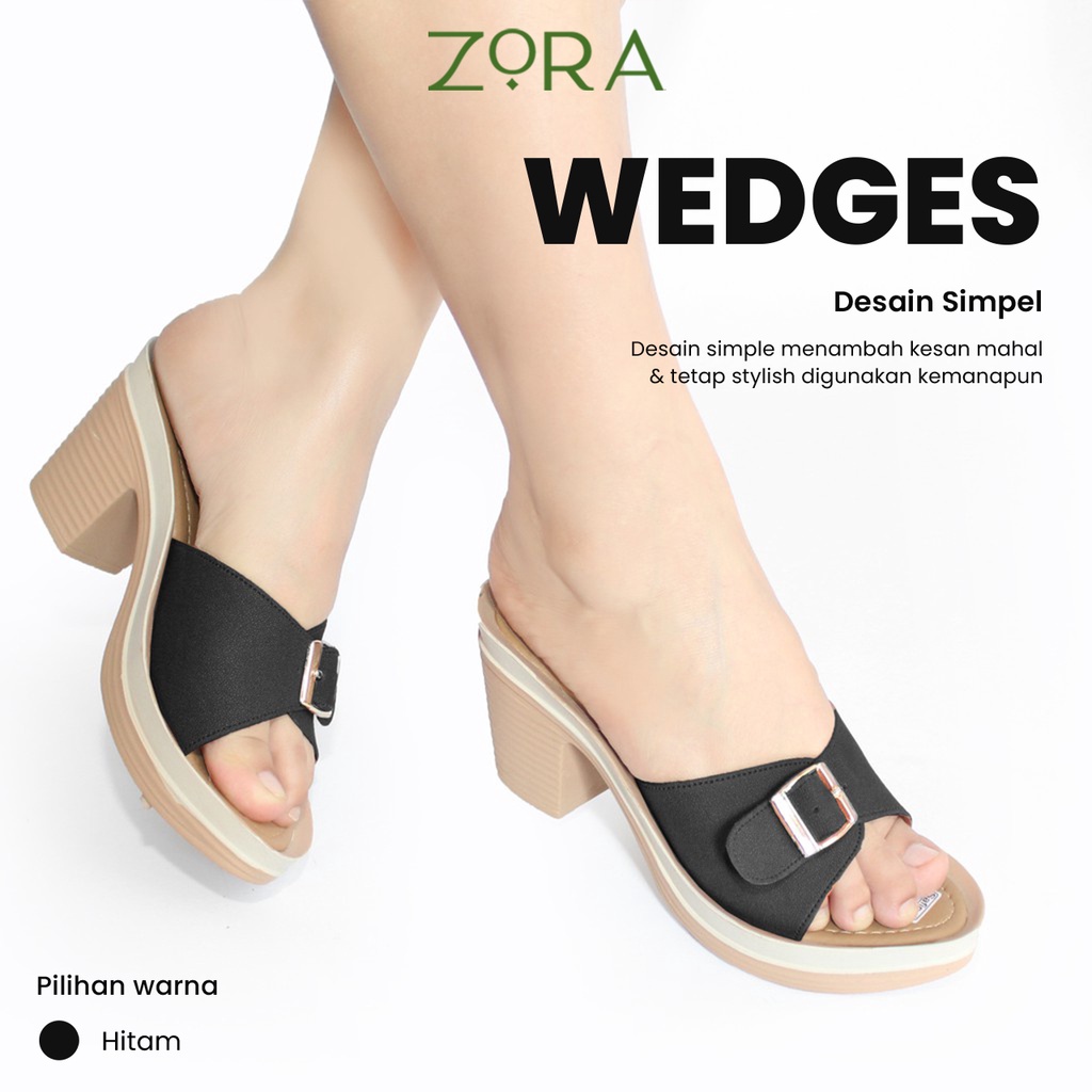 Sandal Wanita Zora Wedges Wanita ARUMI Terbaru 2022