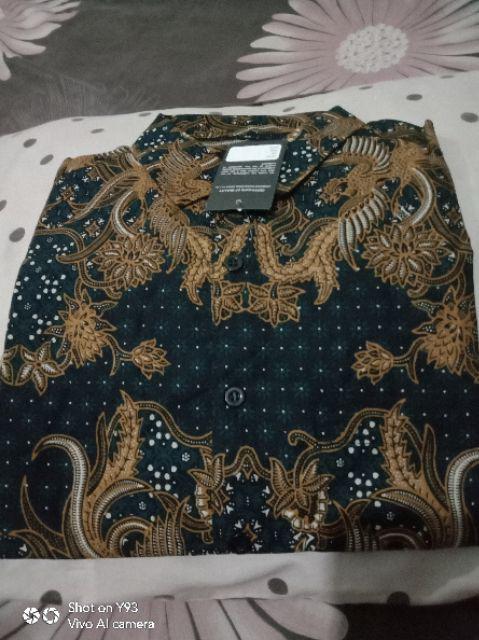 Kemeja Batik Pria Slim Fit Lengan Panjang Baju Batik Pria Katun Premium Lbl319