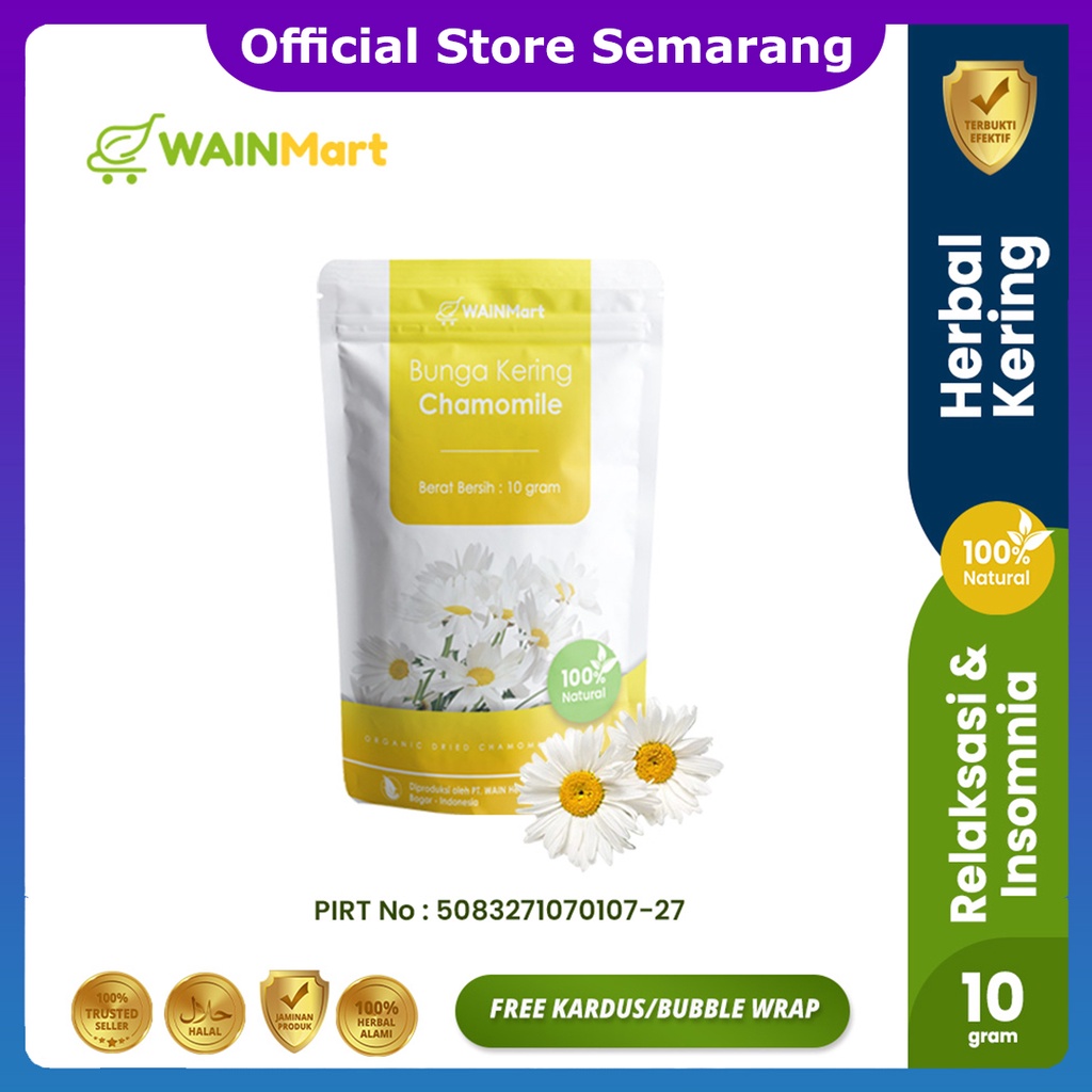 ANTI INSOMNIA !!! Teh Bunga Chamomile Herbal Relaksasi kaya Antioksidan Teh Chamomile Insomnia Organik Teh Chamomile Original Chamomile Tea