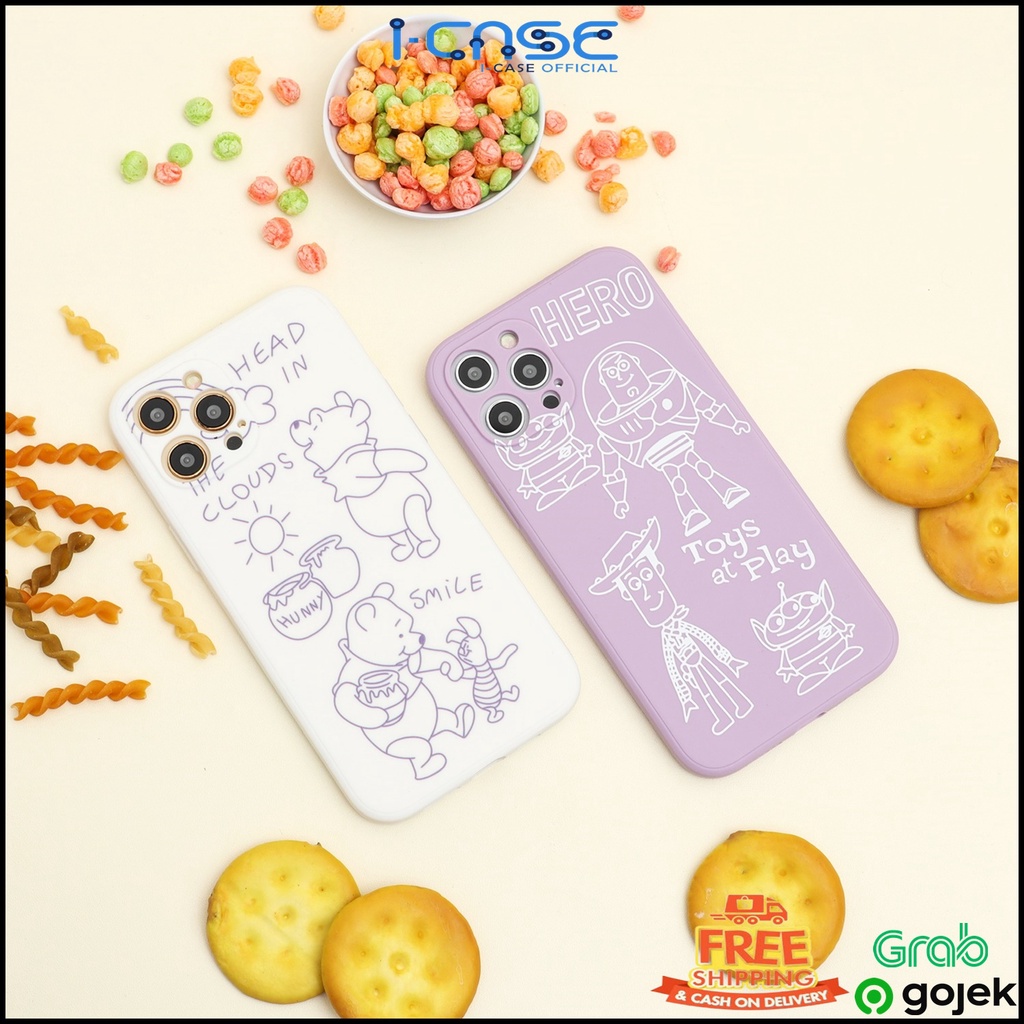 Cartoon Case Full Cover for 6 7 8 SE 6+ 7+ 8+ XR XS 11 12 MINI PRO MAX