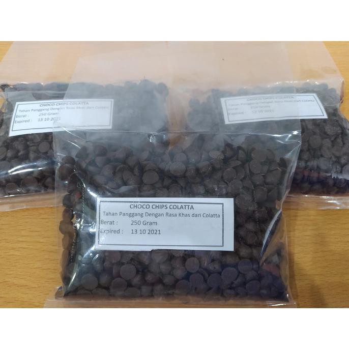 

Murah Choco Chips Colatta Lancip Kemasan Repack 250 Gram