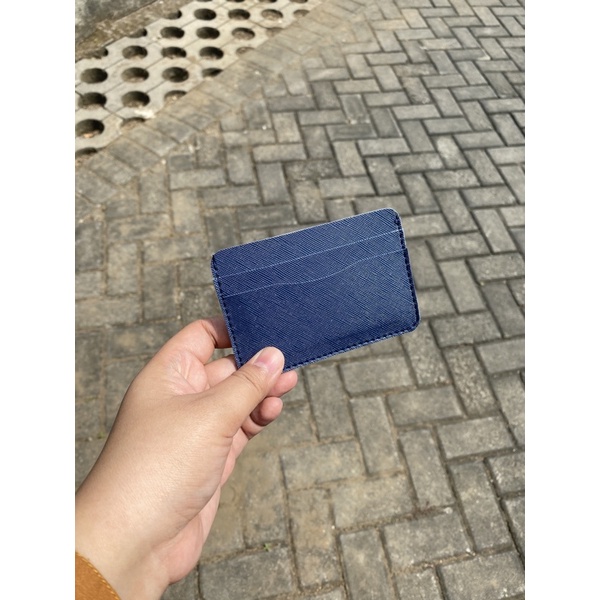 DOMPET KARTU DAN UANG WANITA PRIA ATM MINI KULIT SINTETIS PREMIUM ORIGINAL 100% AZALEA CARD HOLDER - GRATIS UKIR NAMA