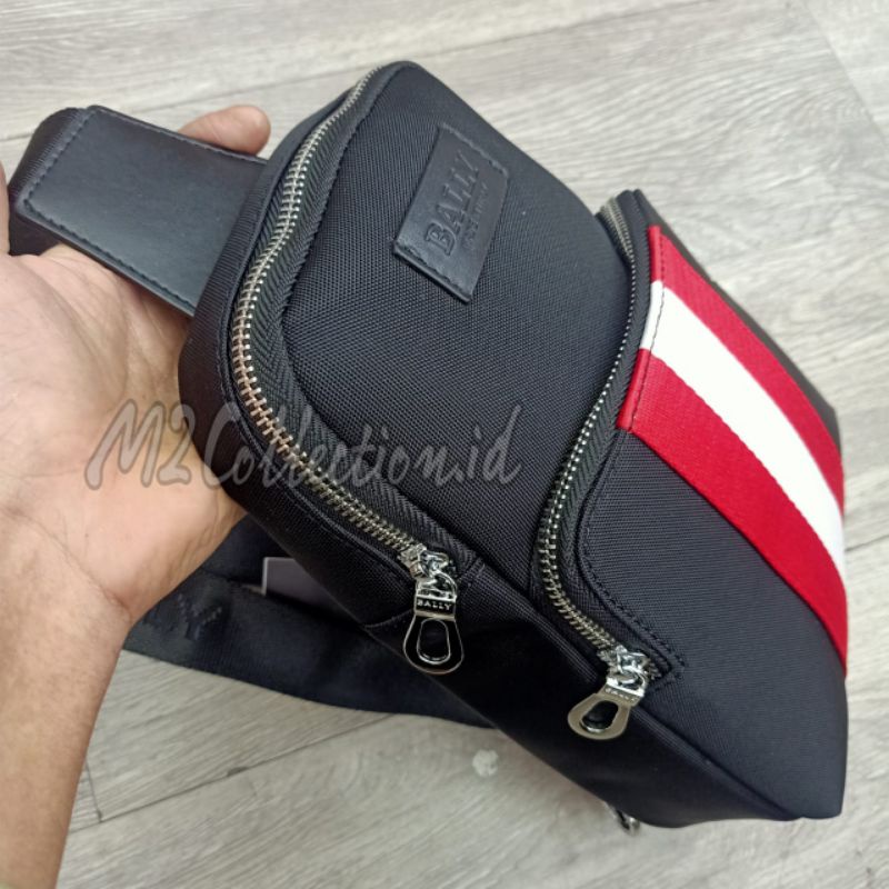 TAS Slingbag Bally Nylon Bodybag Tas Selempang MIRROR QUALITY