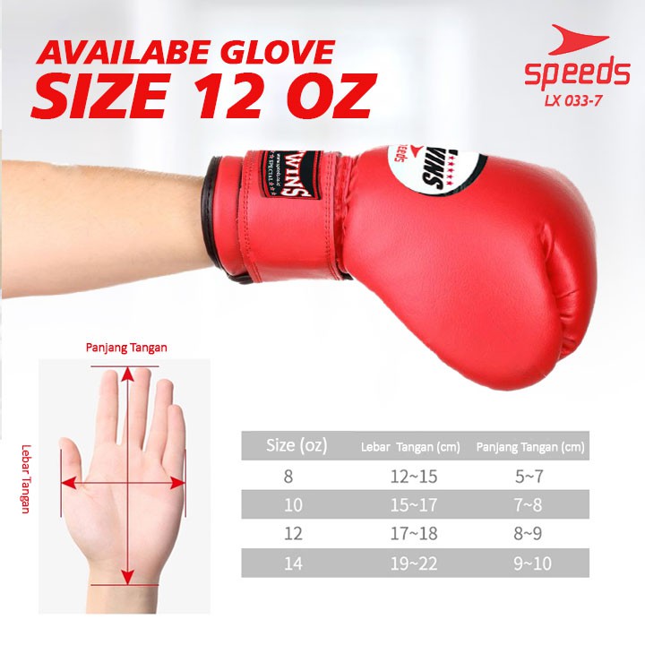 (MAINANKYU) Boxing Gloves Sarung Tinju Twins MMA Muay Thai / Boxing Gloves Sports Punch Training Import 033-7