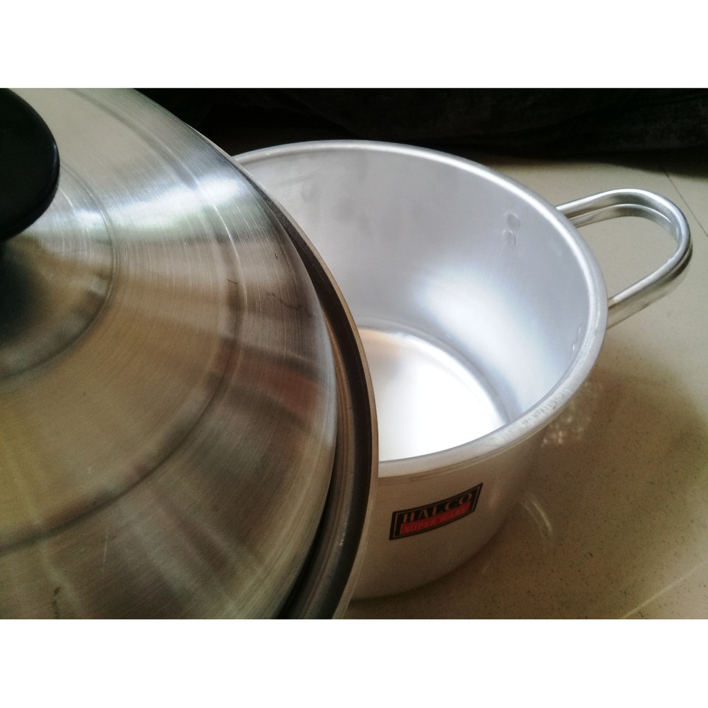 Panci Polos Aluminium D 22cm Sayur Halco TG22 - Only Gojek Grab