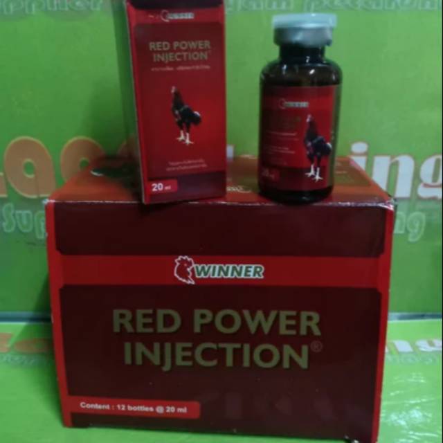 Red power winner injection vitamin doping tenaga suntik ayam tarung spt bexan complesor