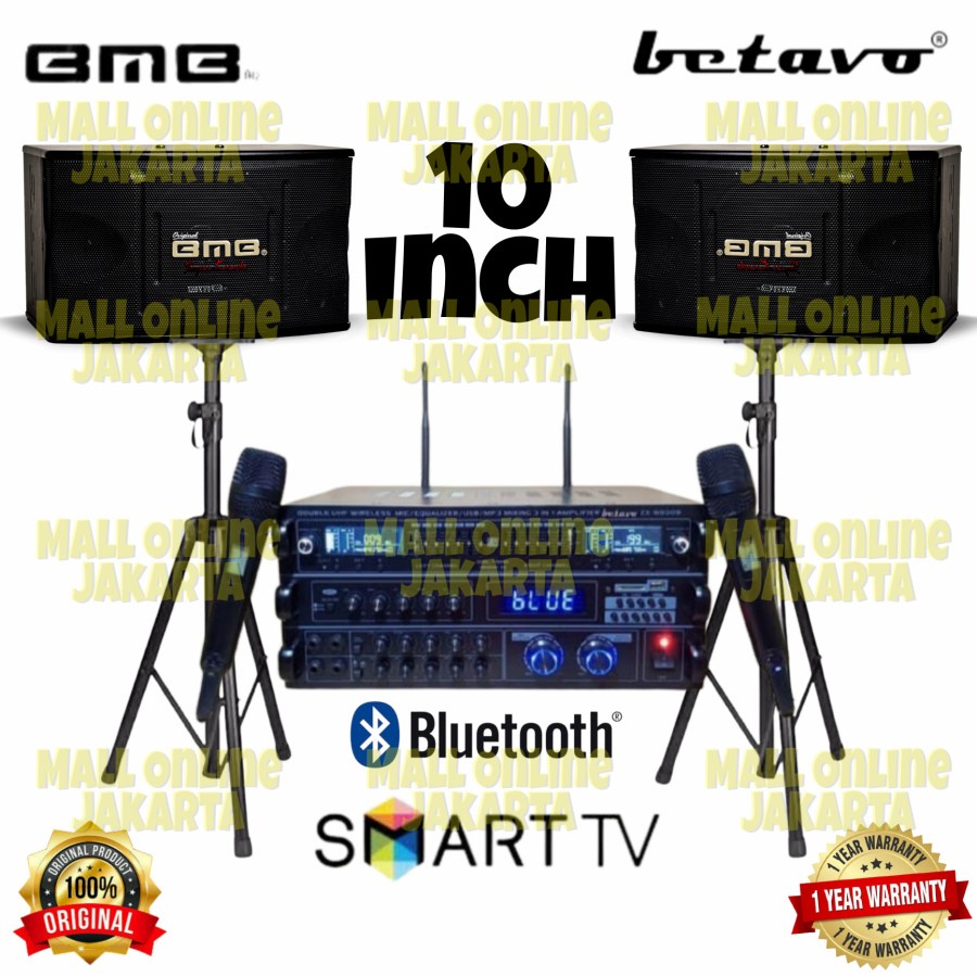 Paket sound bmb 10 inch Original Power ampli betavo paketan karaoke