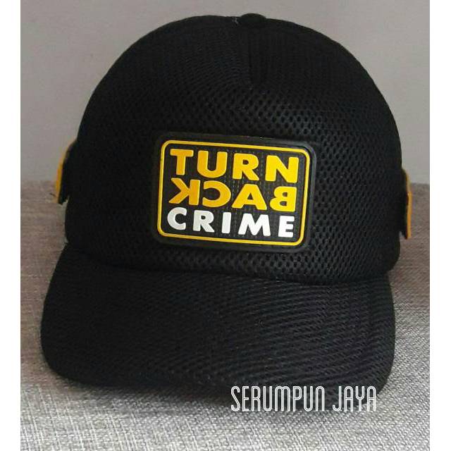 TOPI TURN BACK CRIME - TOPI TURN BACK CRIME SECURITY - TOPI TBC SECURITY 3PATCH JARING VELCRO