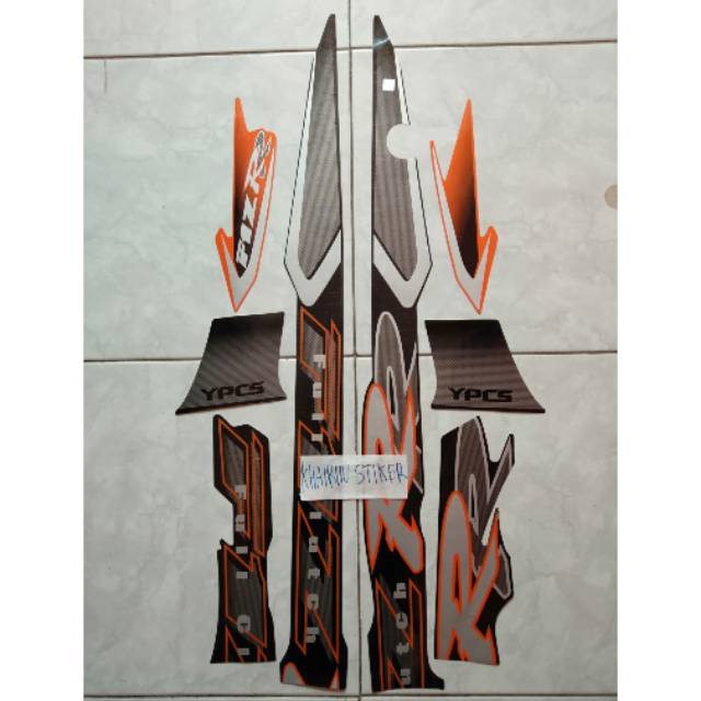 Striping fiz r 2001 hitam orange