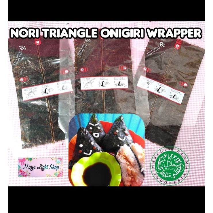 Nori Onigiri Wrapper Nori Triangle rumput laut cetakan onigiri seaweed bungkus nasi sushi kimbap nori segitiga termurah