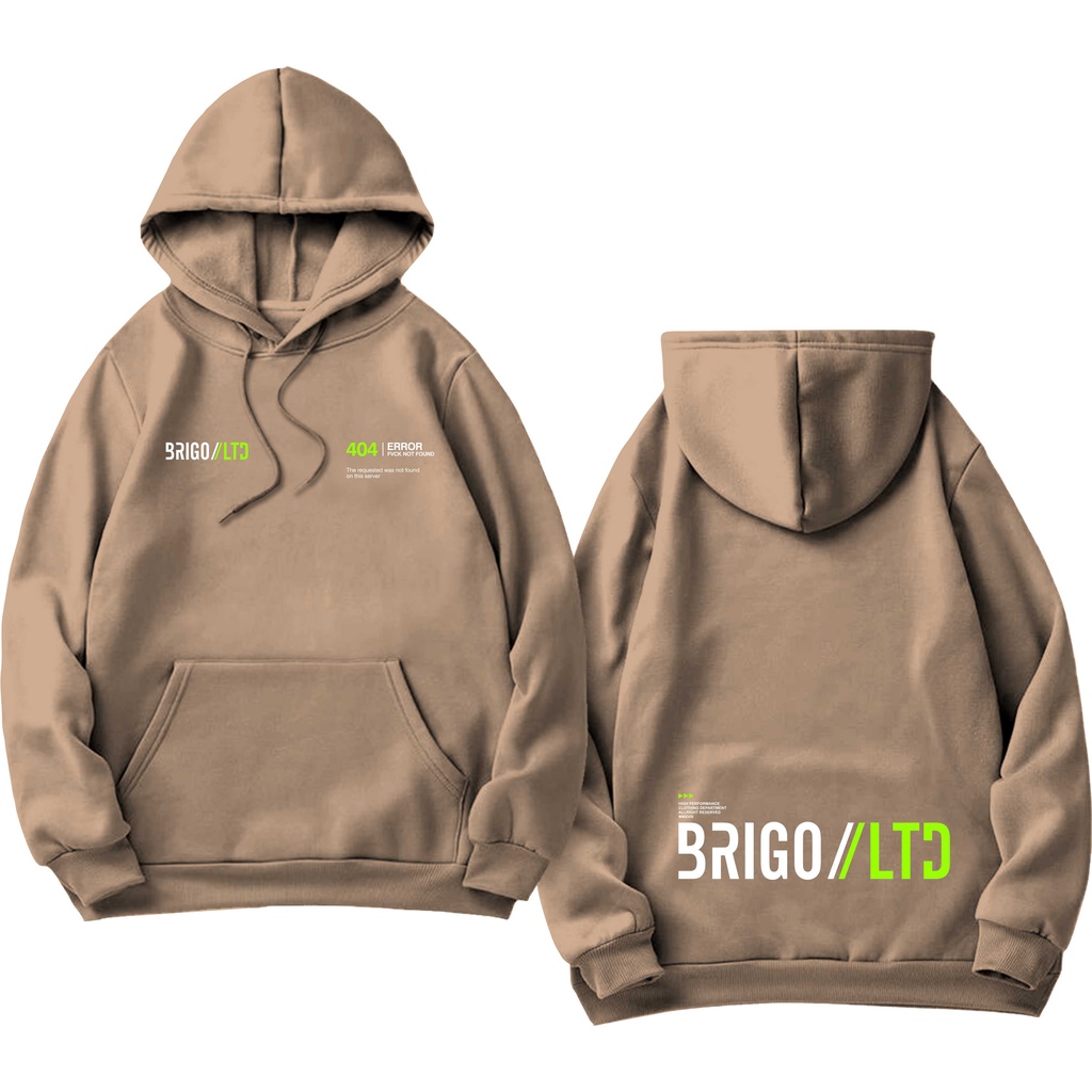 BRIGO Jumper Hoodie eror  404 II Sweater Hoodie BRIGO eror  404 Sablon DTF Fleece Cotton M-XXL (Pria &amp; Wanita) Free stiker&amp;Gantungan Kunci