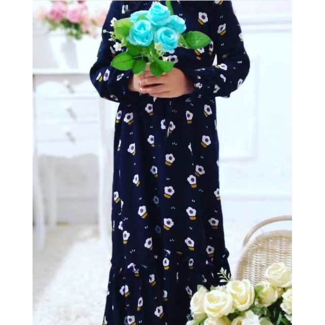 KAYYISA DRESS ANAK PEREMPUAN GAMIS ANAK MOTIF BUNGA DITSY SERIES