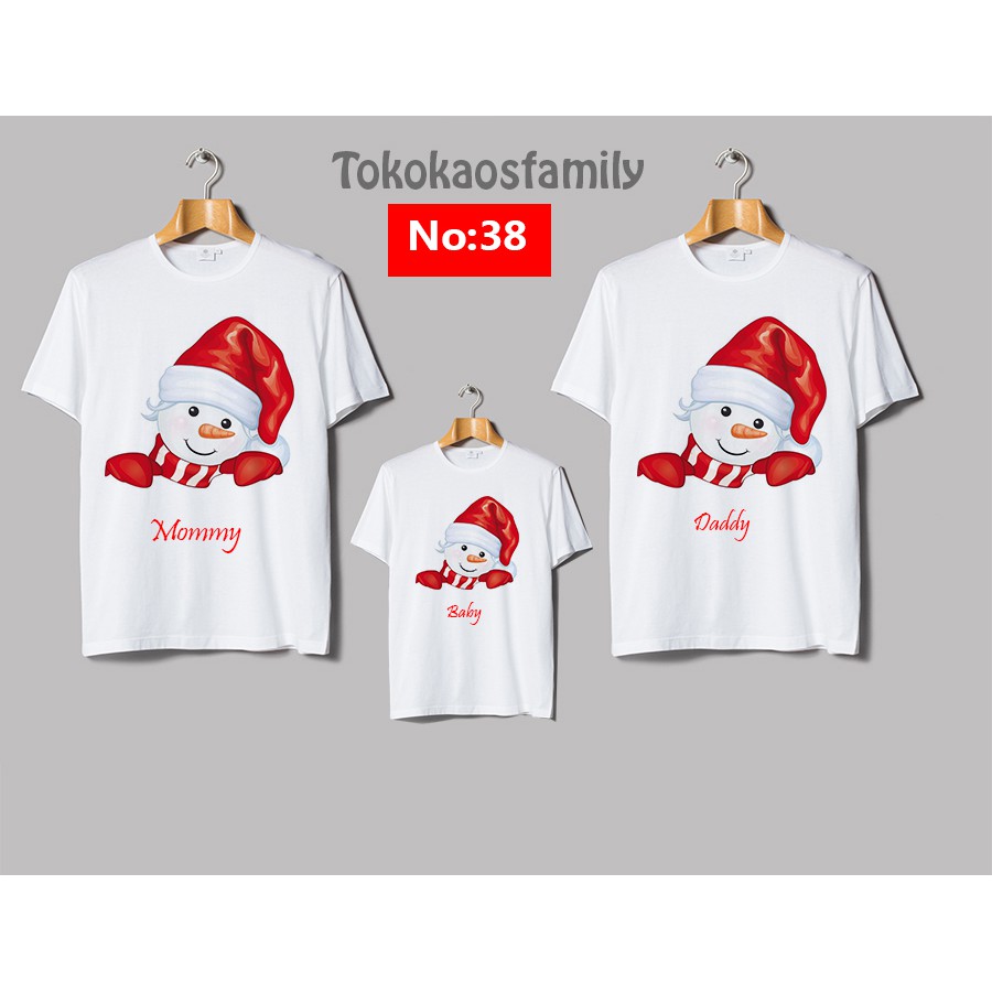 Kaos Natal Family Couple Terbaru Shopee Indonesia