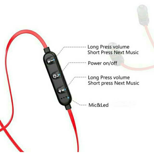 HEADSET / HANDSFREE BLUETOOTH SPORT Extra Musik