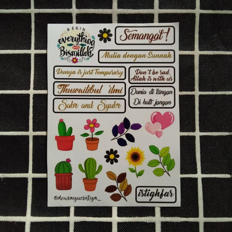 

Sticker Aesthetic for Scrapbook/Journal/Notebook/Diary Islami