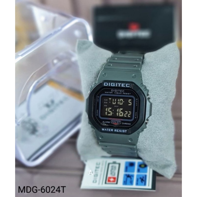 Jam Tangan Pria Digital Digitec Original MDG-6024T Tahan Air Gratis Ongkir COD