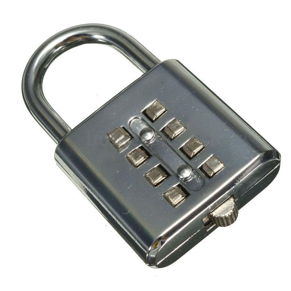 [Elegan] Digit Lock Silver Metal Padlock Combination Code Security Kunci Koper Rumah