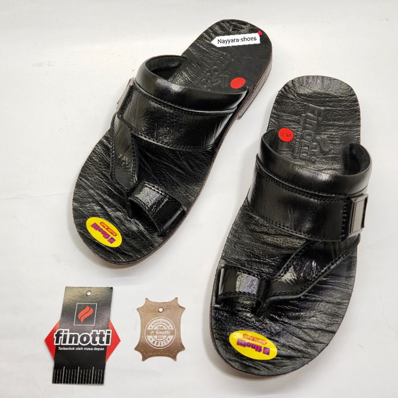 Sandal kulit finotti original VR 01 VR 08 sandal pria sandal Casual pria