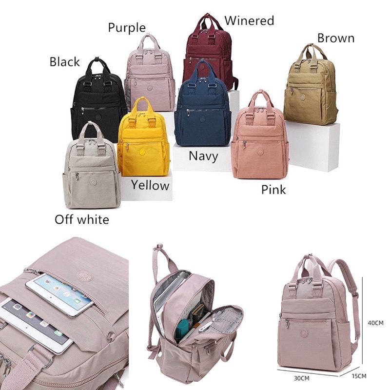 Haruica Bag 80135 - Tas Ransel Wanita Laptop - Backpack Tas Sekolah