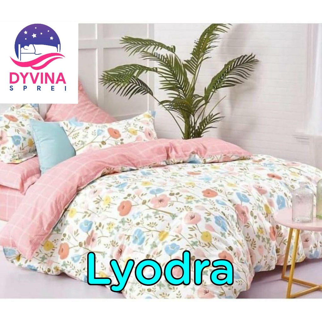 DYVINA - SPREI SEPREI SEPRAI KATUN PREMIUM LOKAL ESRA MOTIF BUNGA LYODRA 100 120 160 180