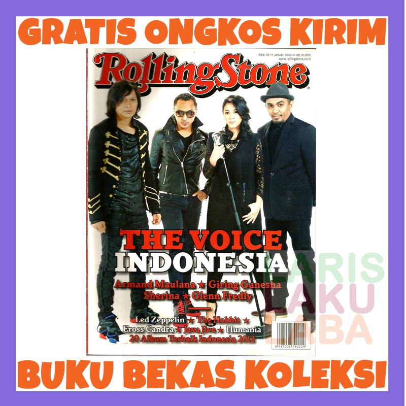 MAJALAH ROLLING STONE INDONESIA NOMOR 93 EDISI 93 BEKAS KOLEKSI