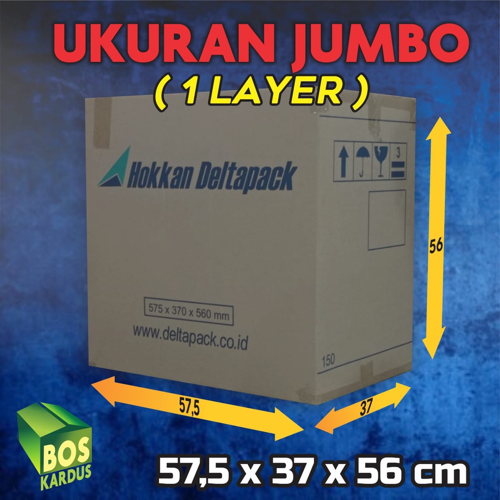 Kardus bekas besar/ kardus packing pindahan/ kardus super besar tebal/ karton box kotak Jumbo  1GHFD-57x5x37x56