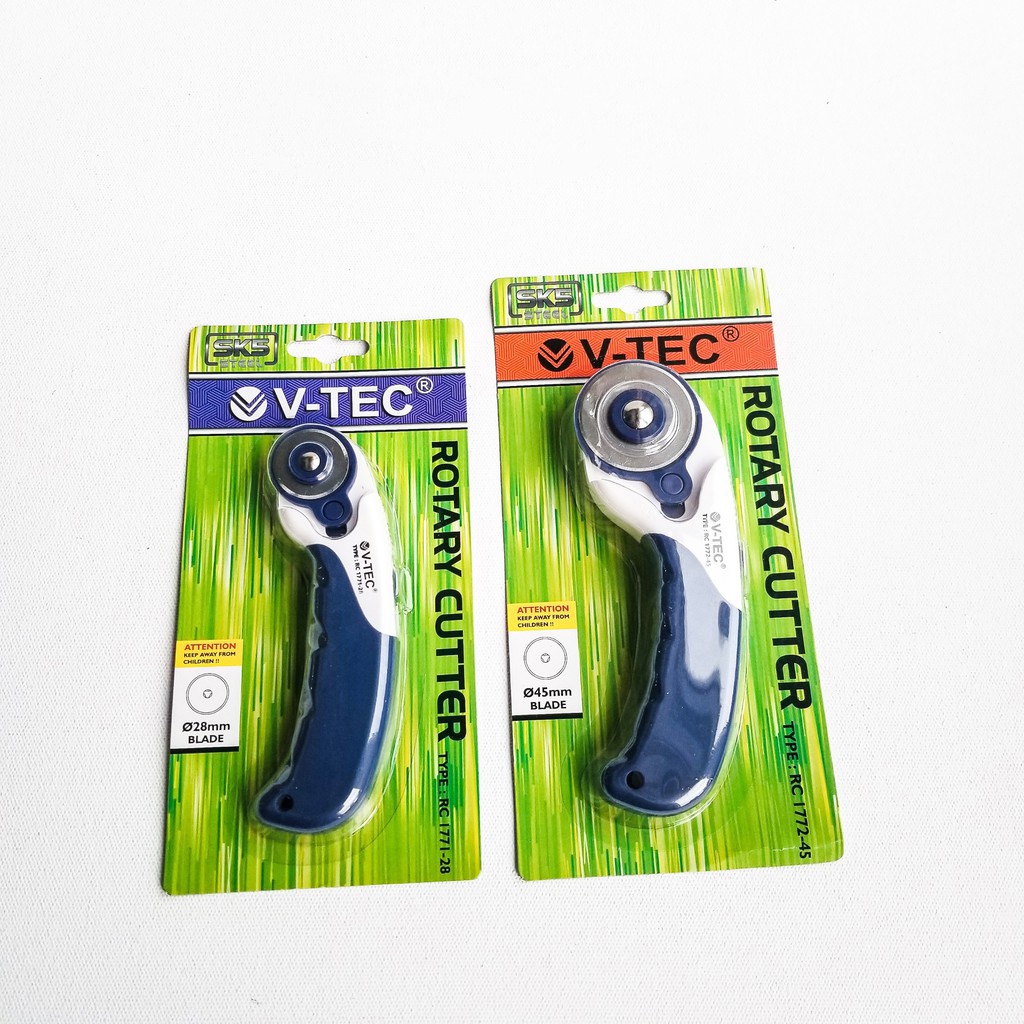 

ROTARY CUTTER V-TEC 28MM & 45MM / PEMOTONG KAIN KERTAS