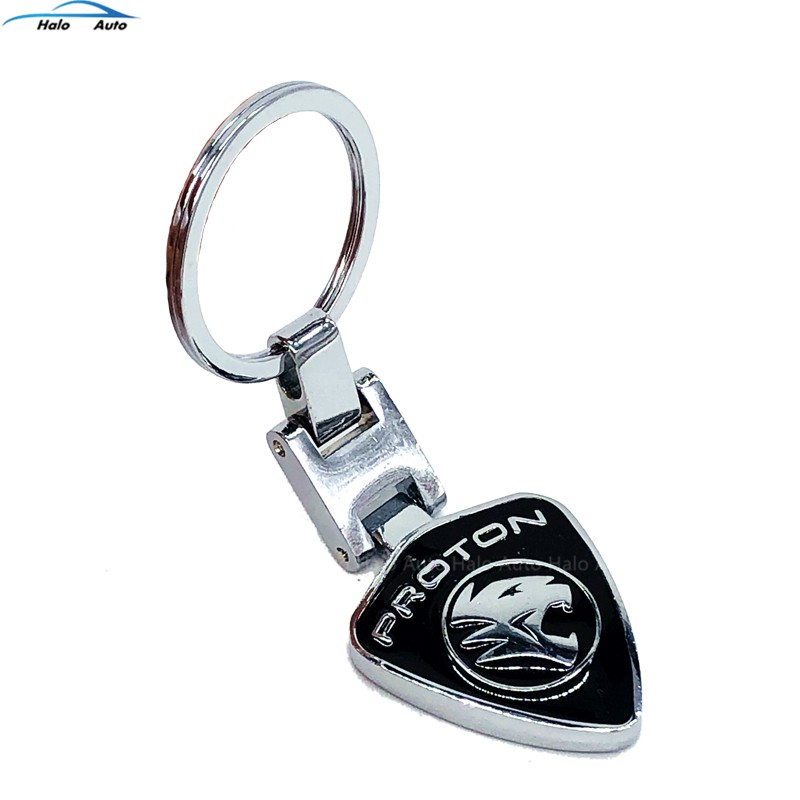 Gantungan Kunci Logo BMW 3D Bahan Metal Stainless Steel