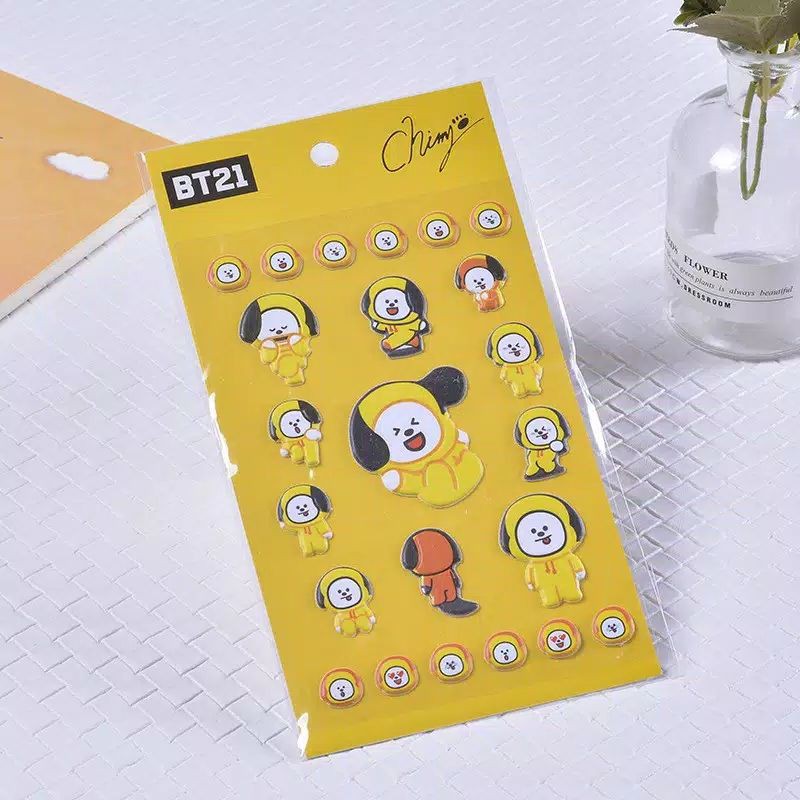 

sticker timbul bt21