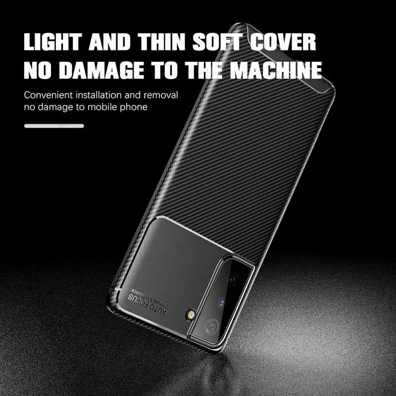 Case Samsung Galaxy S21 Plus Softcase Carbon Autofocus Original