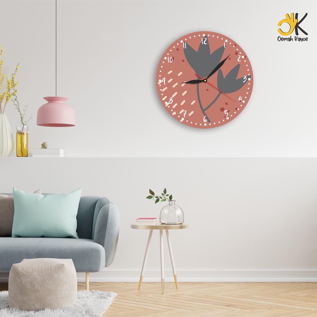 JAM DINDING UNIK AESTHETIC SHABBY CHIC WALL CLOCK RUMAH KAYU BOHO ESTETIK RETRO-1