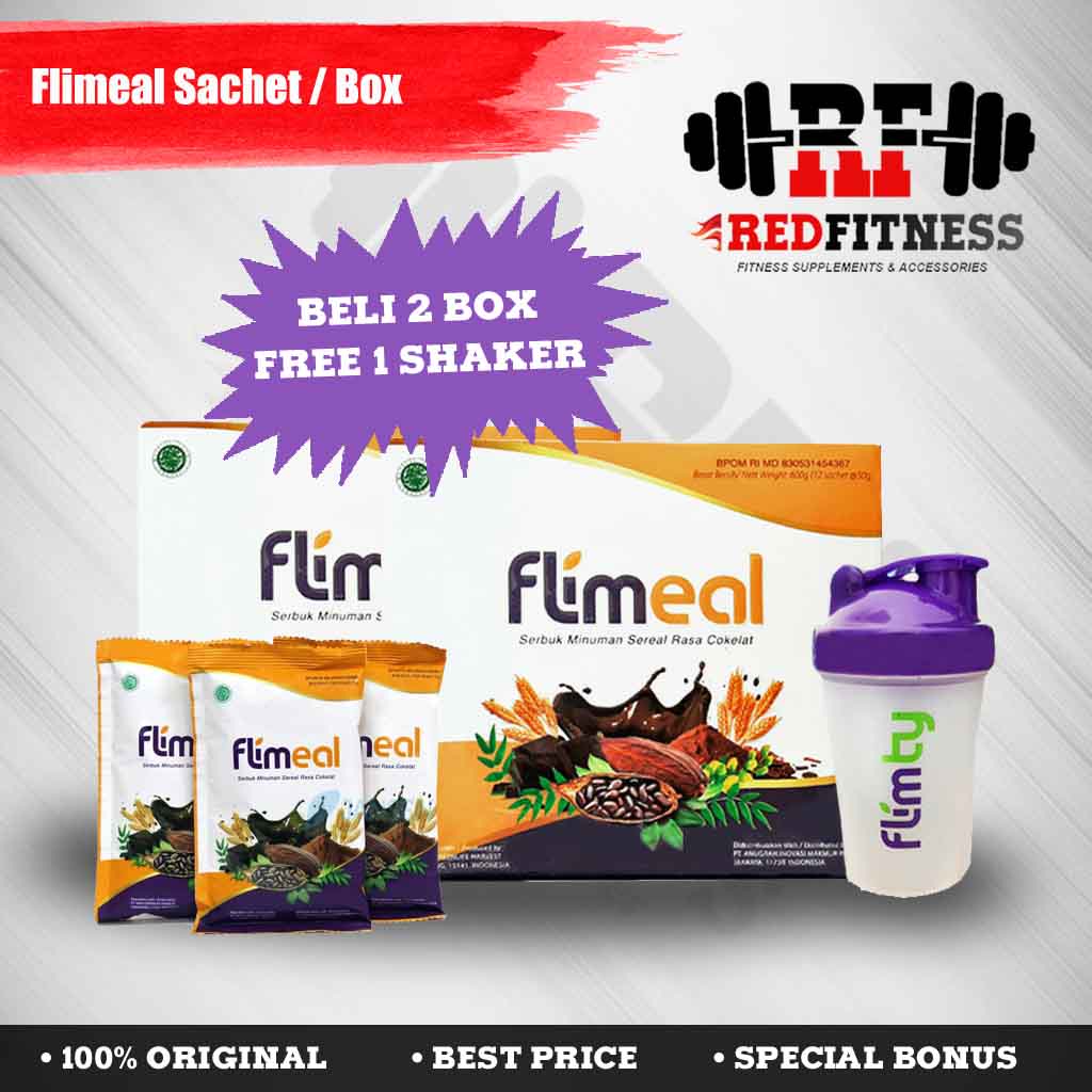 Flimeal Meal Replacement Minuman Diet / Flim Meal Flimmeal Sachet / Box Isi 12 Sachet