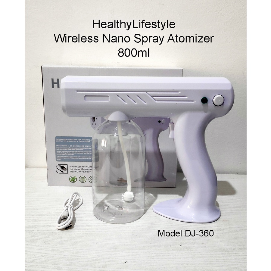 Nano Spray Gun Wireless  Disinfektan Healthy Lifestyle Atomizer II 800ML